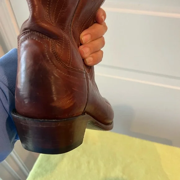 Lucchese Rich Brown Western Boots. Size 7.5 - Picture 12 of 14